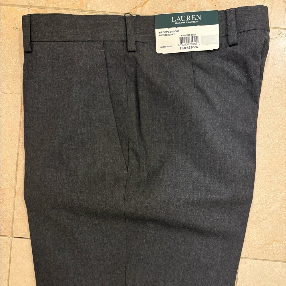 Lauren Ralph Lauren Boys Bedgemont Suit Separates, Dress Pants-18R/29”, NWT
